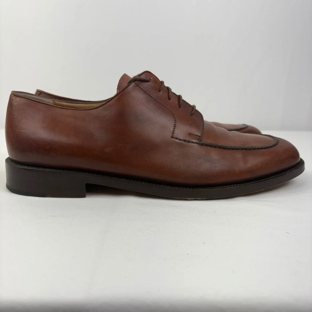 Cole Haan Men's Brown Leather Split Toe Lace Up Derby Dress Shoes Size 13